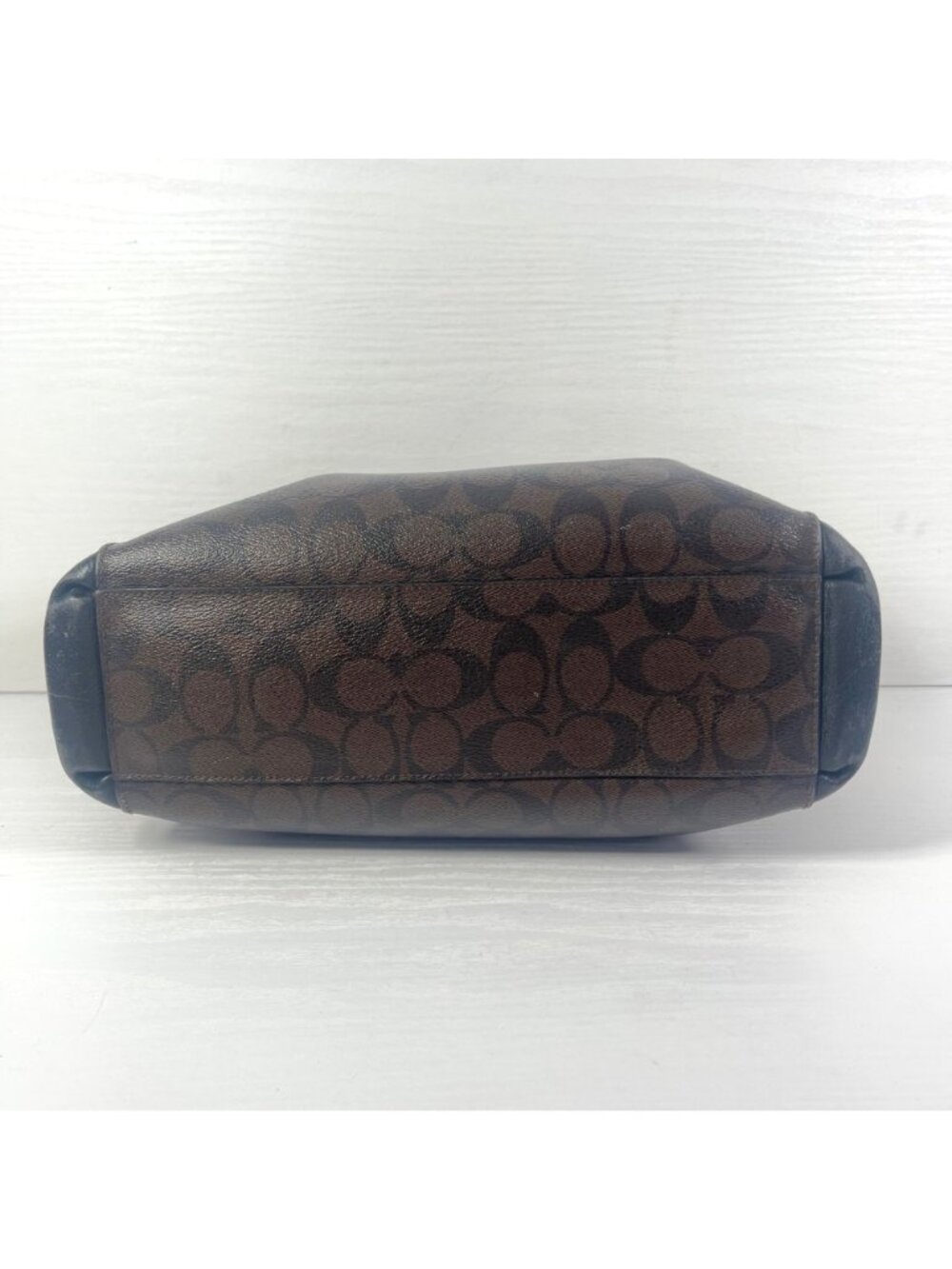 Coach Signature Christie Carryall Small w/ Wallet Black Brown PVC F58291 F16107 - Picture 5 of 16
